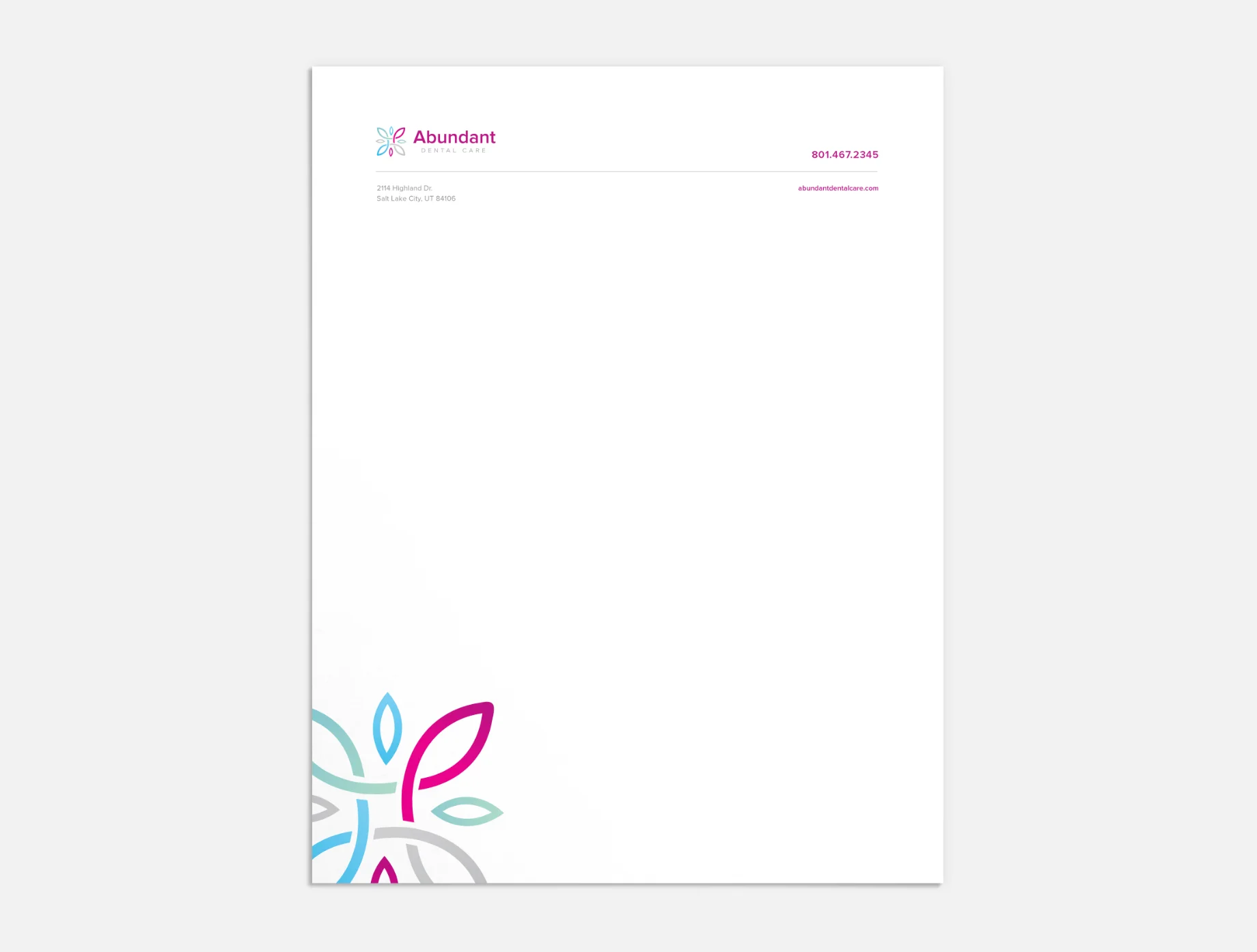 Abundant Dental Business Paper Design
