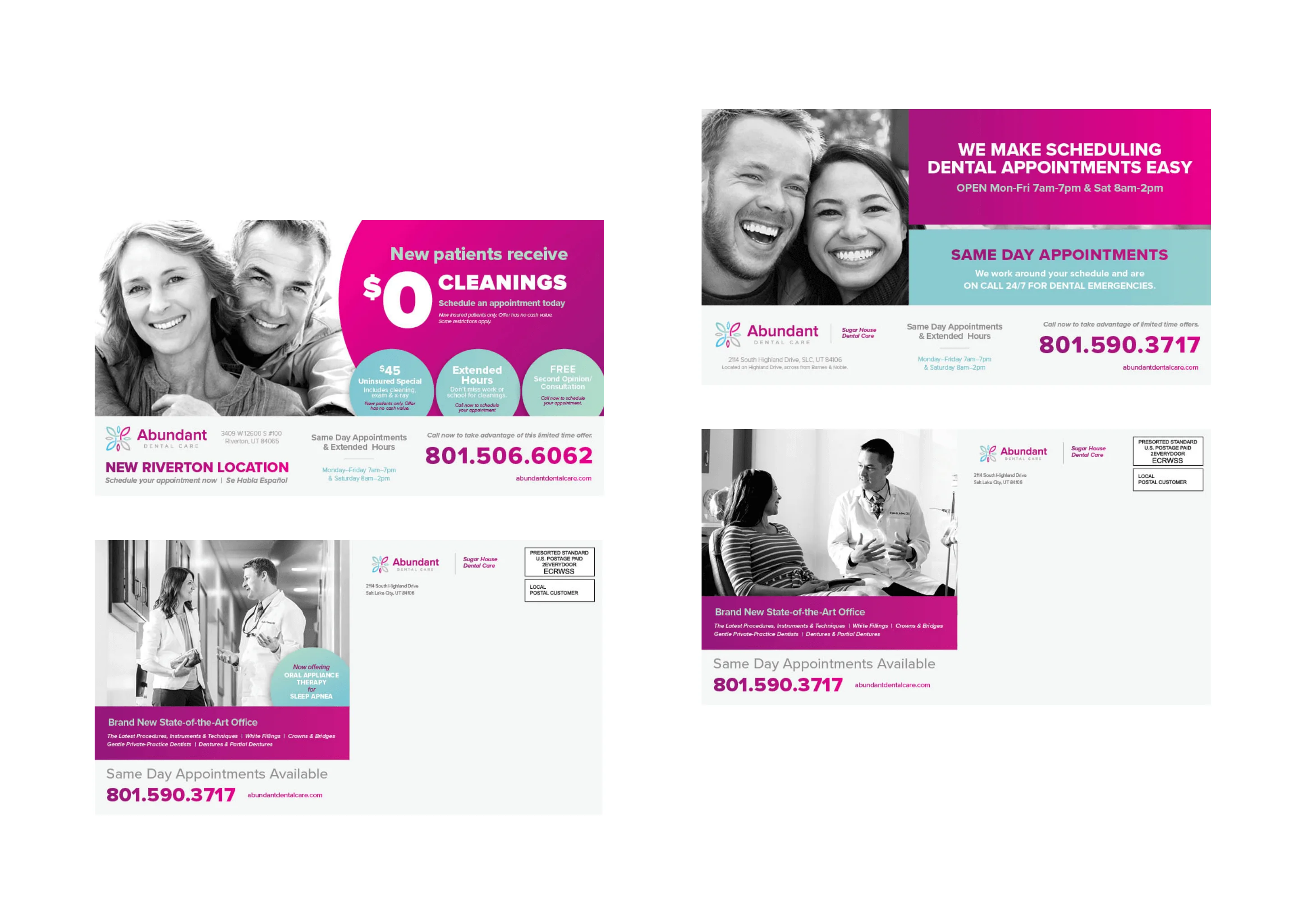 Abundant Dental Mailer Design