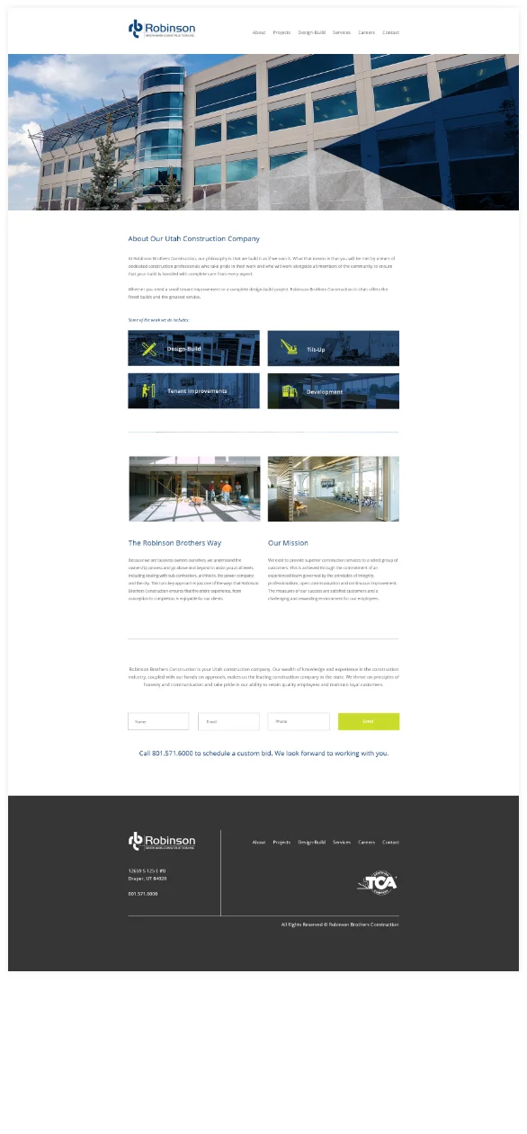 Robinson Brothers Webpage