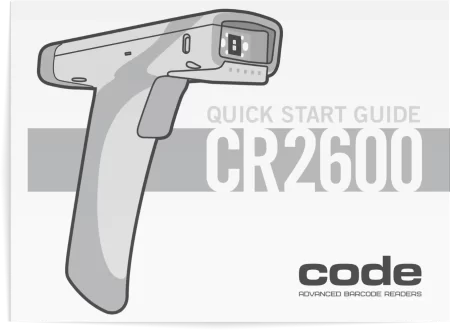 Code CR2600 Quick Start Guide