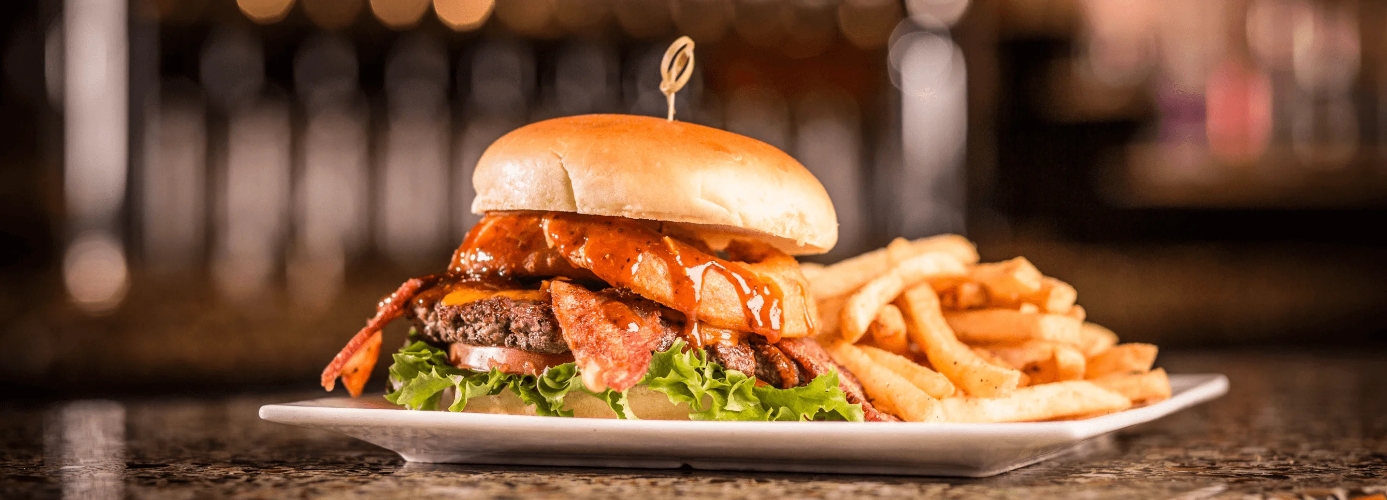 Bonneville Brewery Burger And Fries