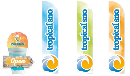 Tropical Sno Branded Signs