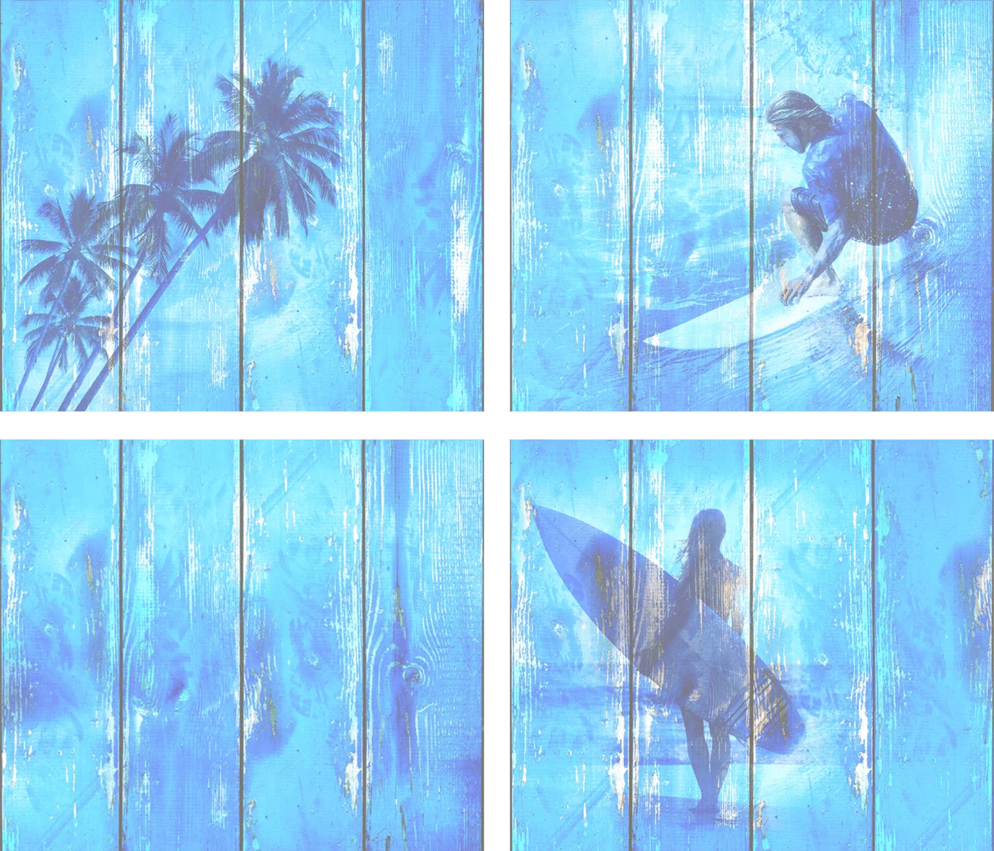 Tropical Sno Branded Wooden Designs With Beach Scenes