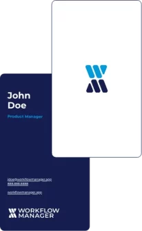 Workflow Manager Business Cards
