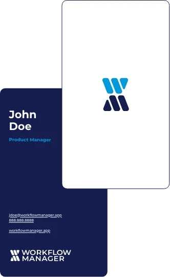 Workflow Manager Business Cards