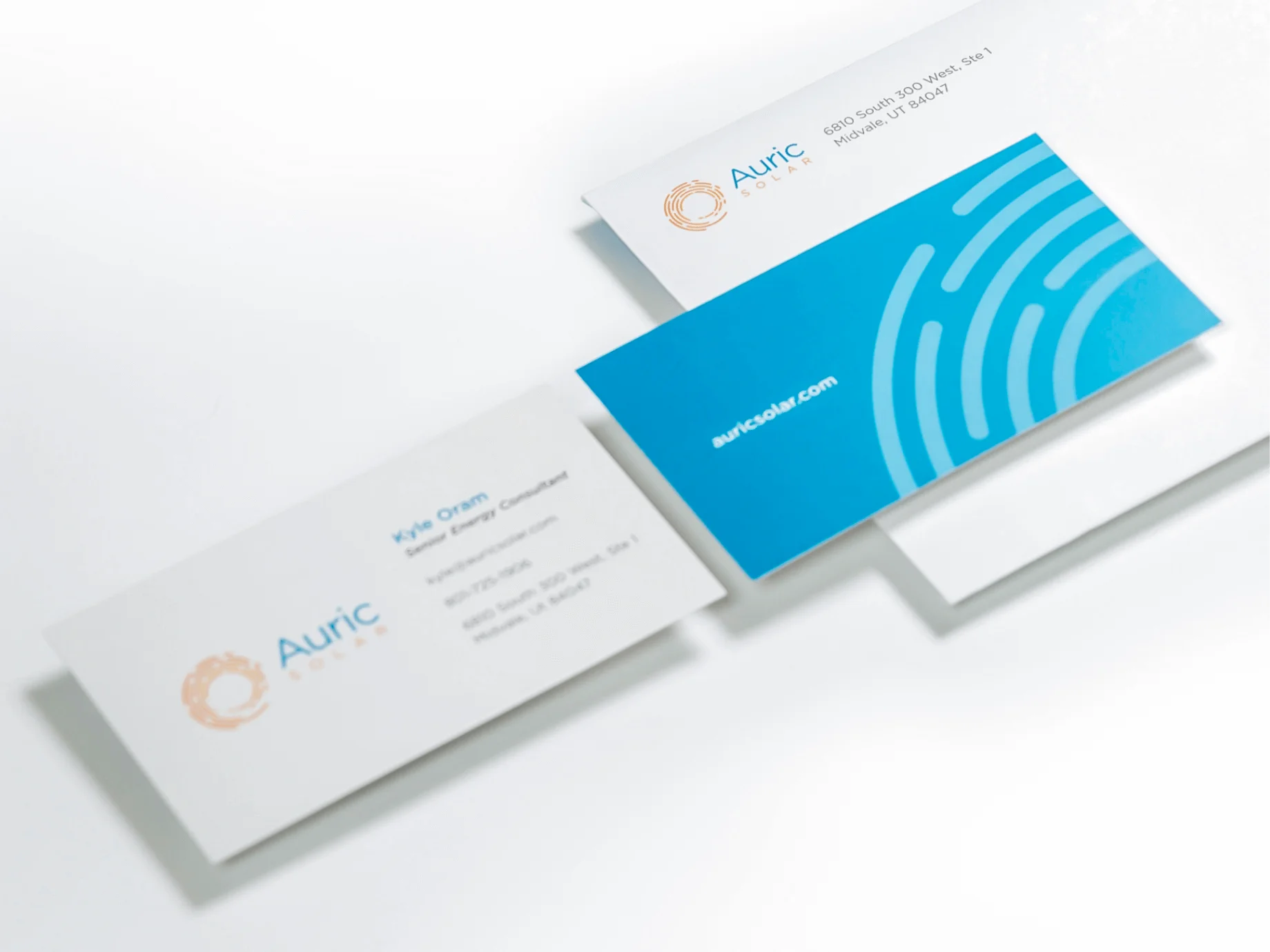 Auric Solar Business Cards