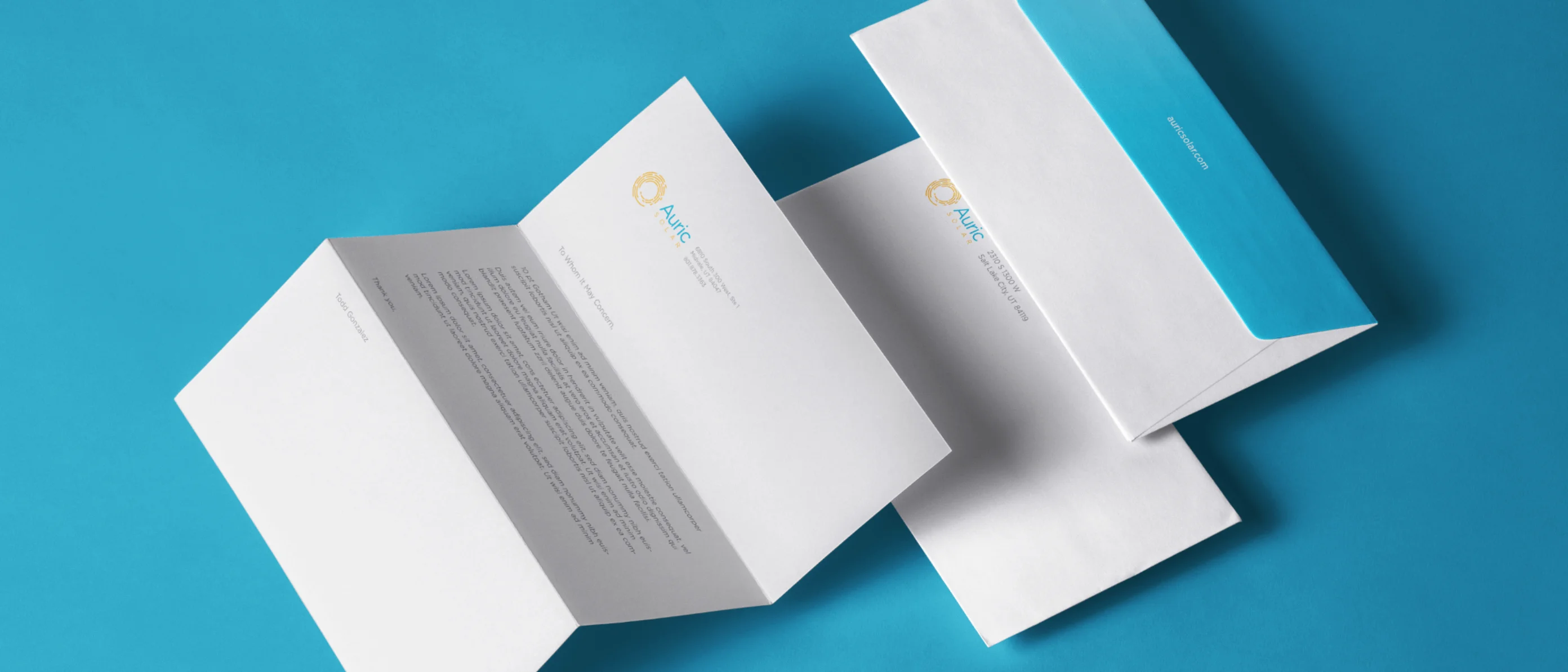 Auric Solar Mail Design