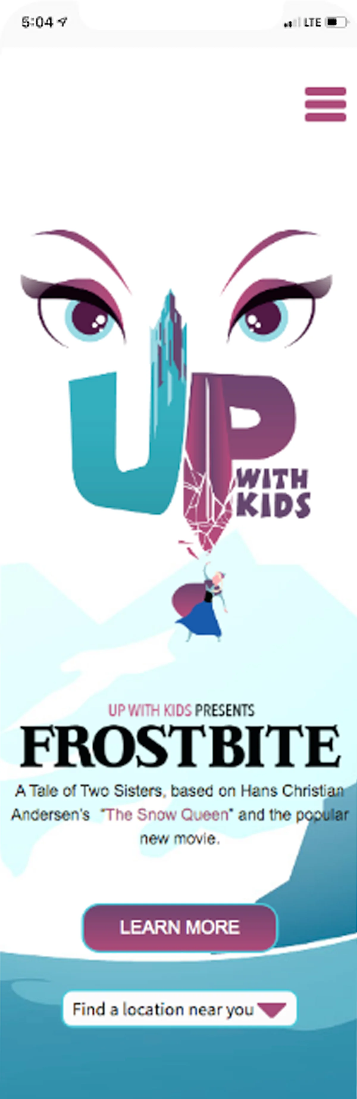 Up With Kids Frostbite Mobile Design