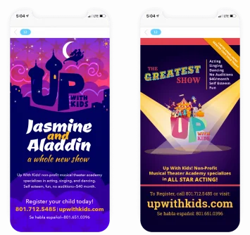 Up With Kids Mobile Email
