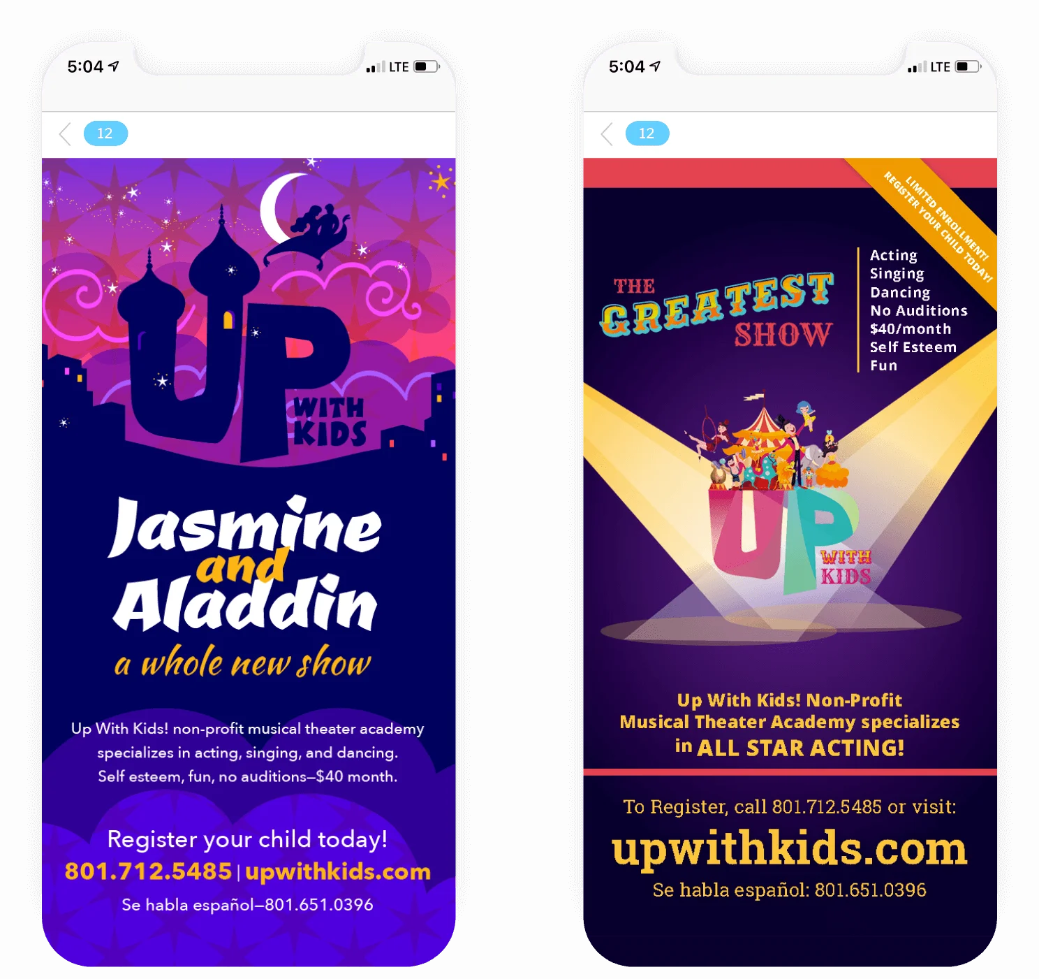 Up With Kids Mobile Flyers