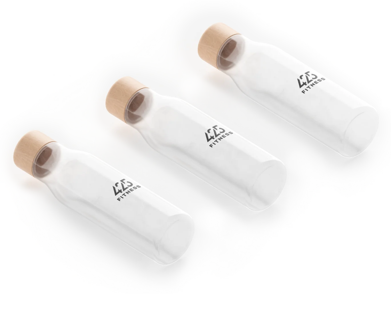 425 Fitness Branded Clear Water Bottle