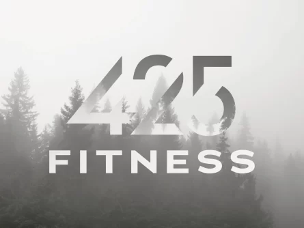 425 Fitness Logo With Trees In Background