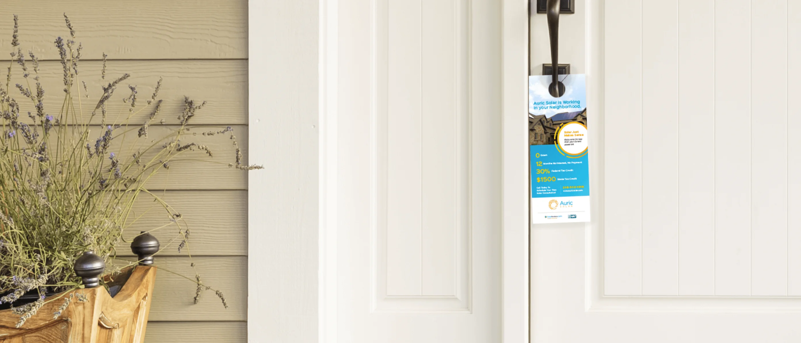 Auric Solar Door Handle Ad