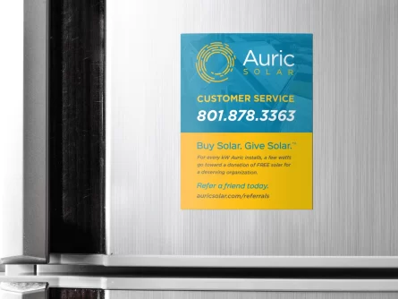 Auric Solar Refrigerator Magnet