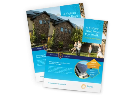 Auric Solar Sales Collateral