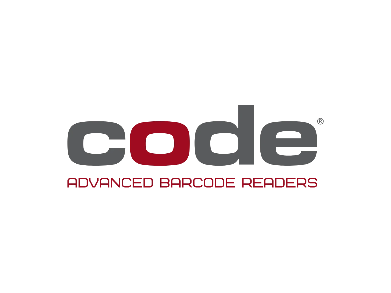 Code Logo With Gray And Red Text