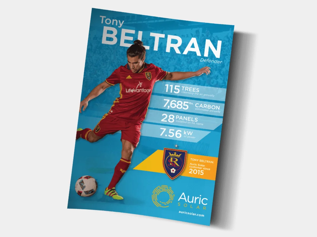 Tony Beltran Flyer With Auric Solar Branding