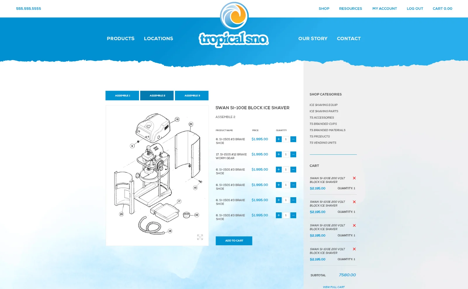 Tropical Sno Machine
