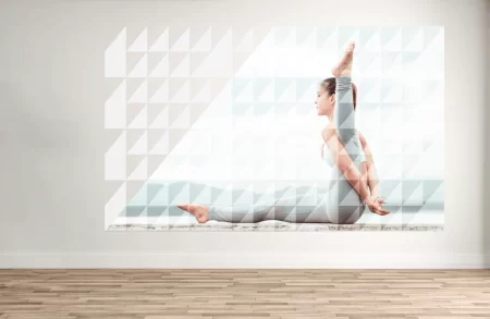 425 Fitness Wall Graphic Of Woman Stretching