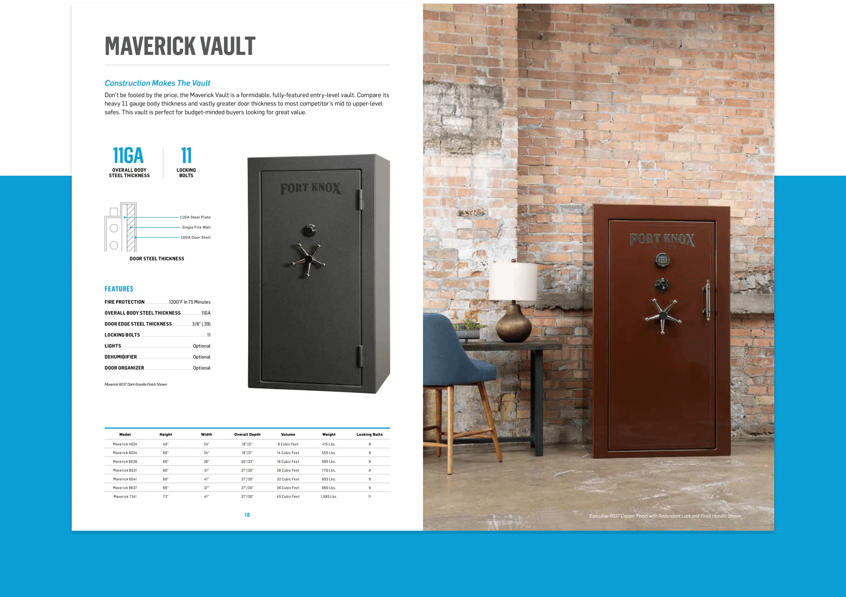 Fort Knox Brochure Maverick Vault Specifications