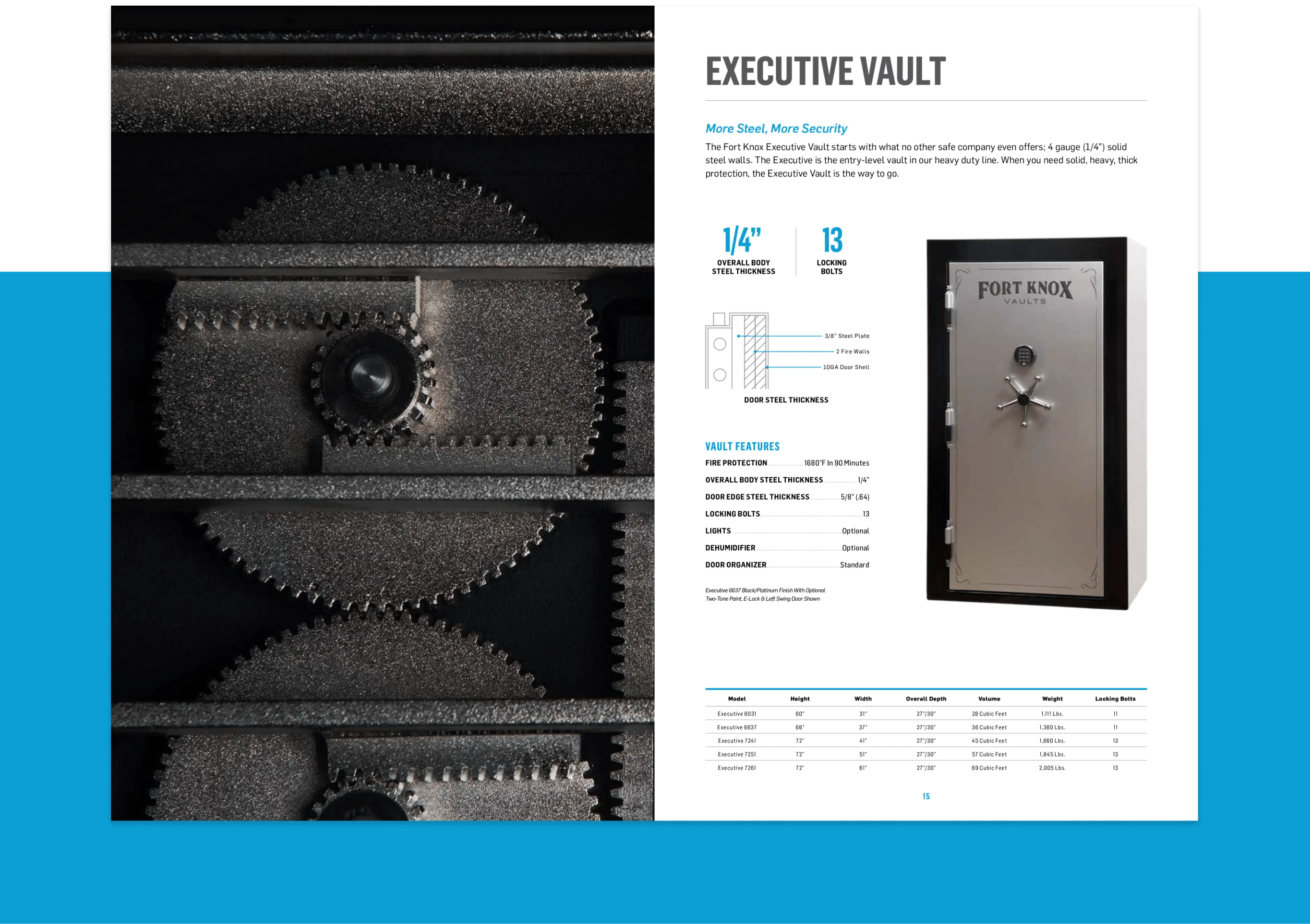 Fort Knox Executive Vault Specifications