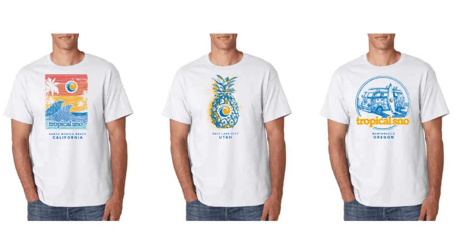 Tropical Sno Shirt Designs