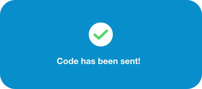 Code Has Been Sent Feedback Styles