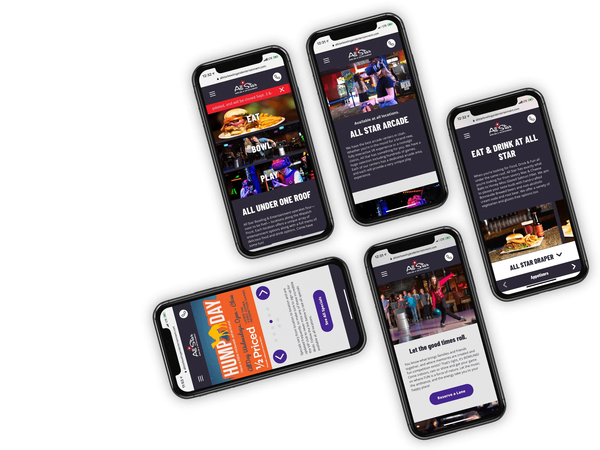 All Star Website On Mobile Screens