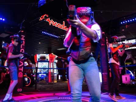 All Star Guests Playing In The VR Arcade