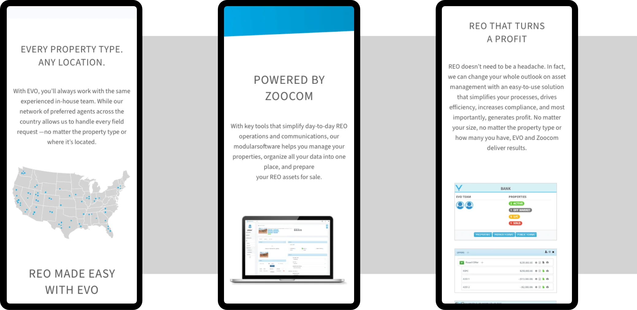 EVO Mobile Webpages