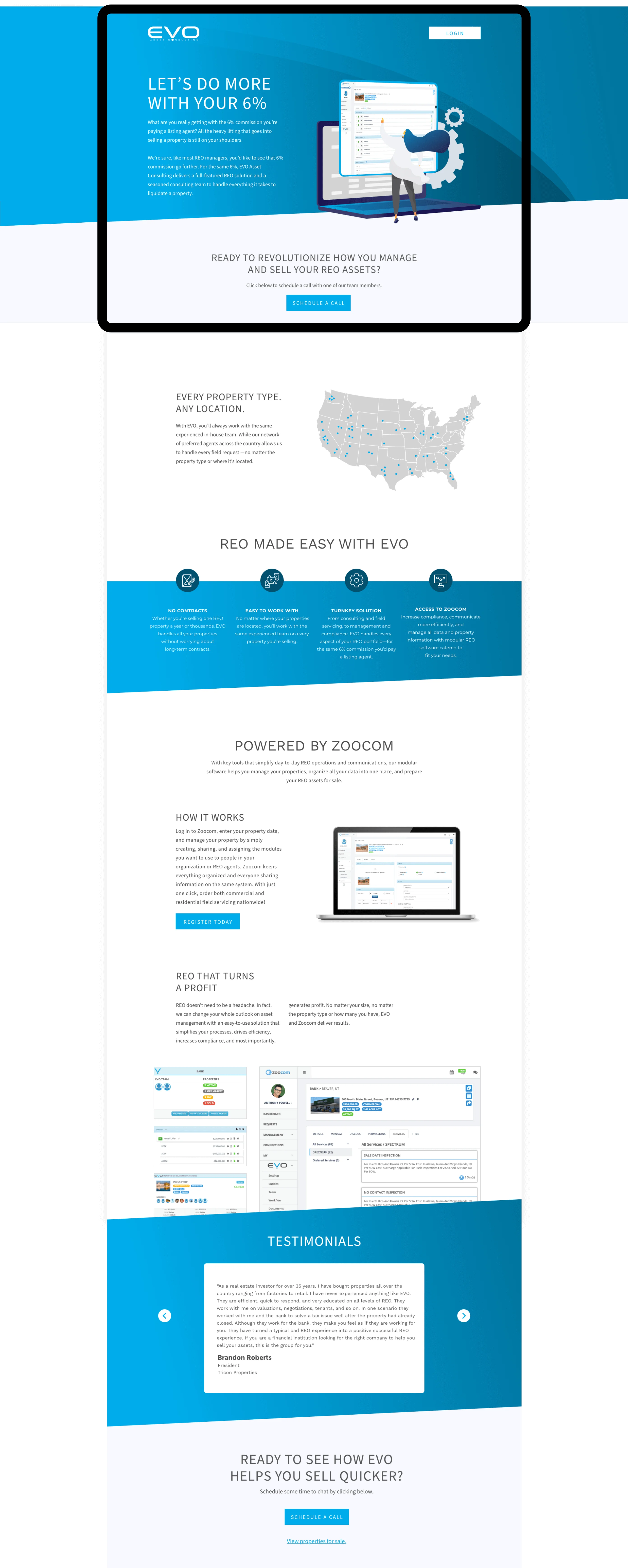 EVO Webpage