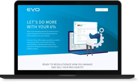 EVO Website On Laptop