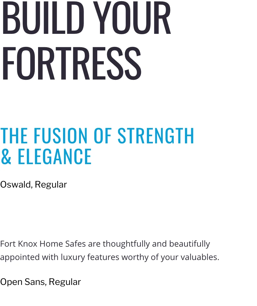 Fort Knox Typography