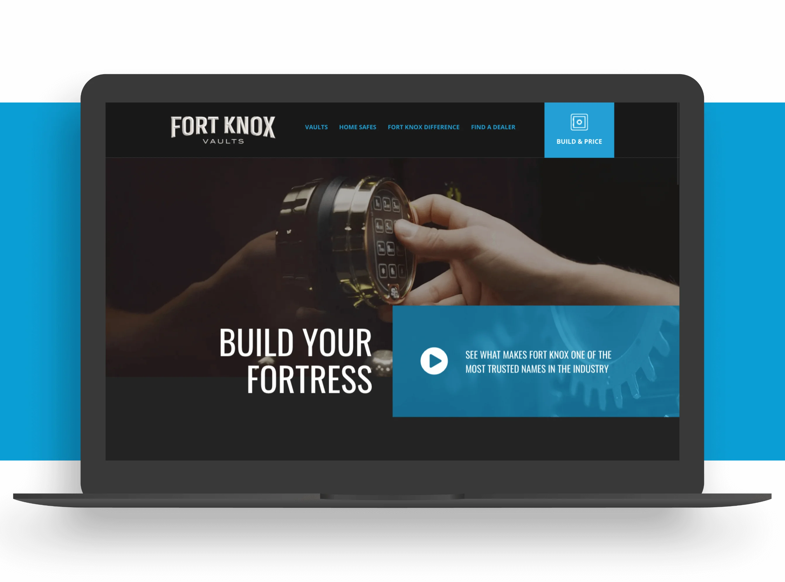 Fort Knox Website Displayed On Laptop