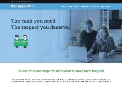 Nice Guys Loans Website Page