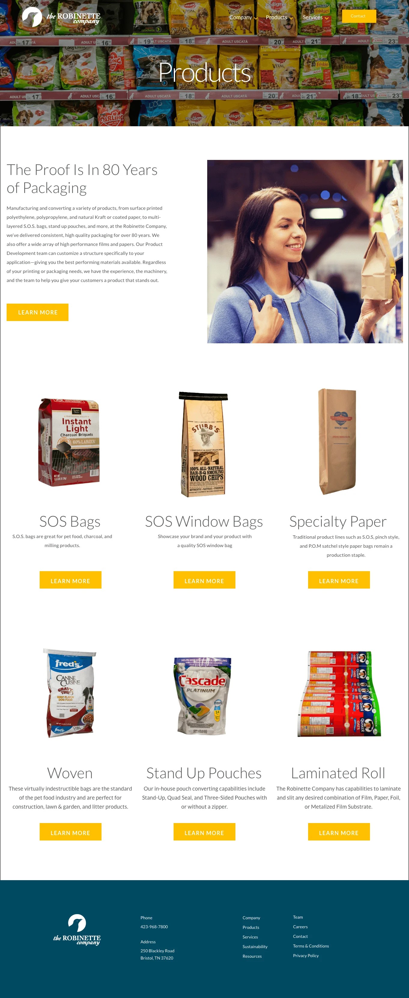 The Robinette Company Website Design