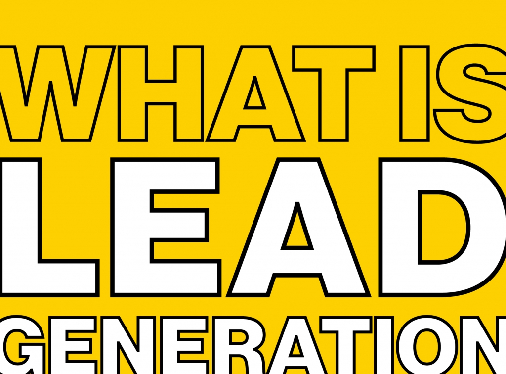 What is lead generation text graphic