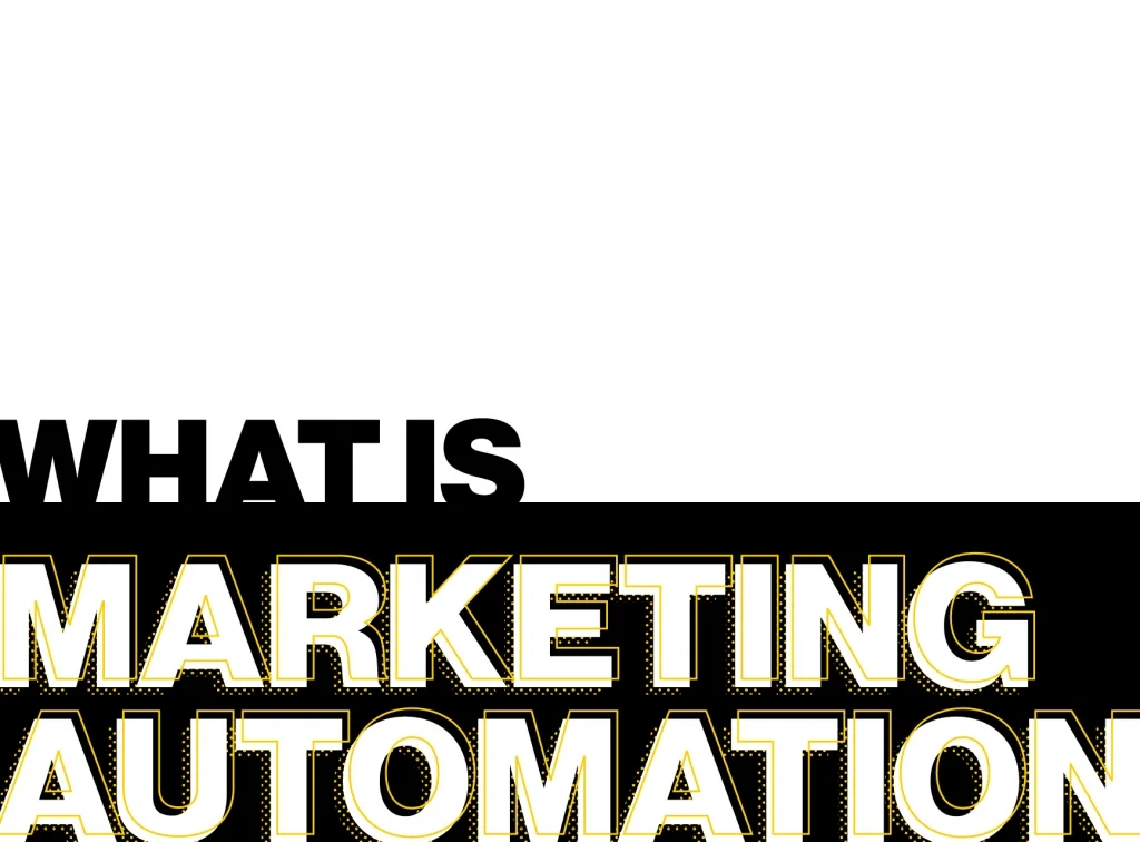 What is marketing automation text graphic